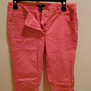 H&M Pink Capri Pants Size 10